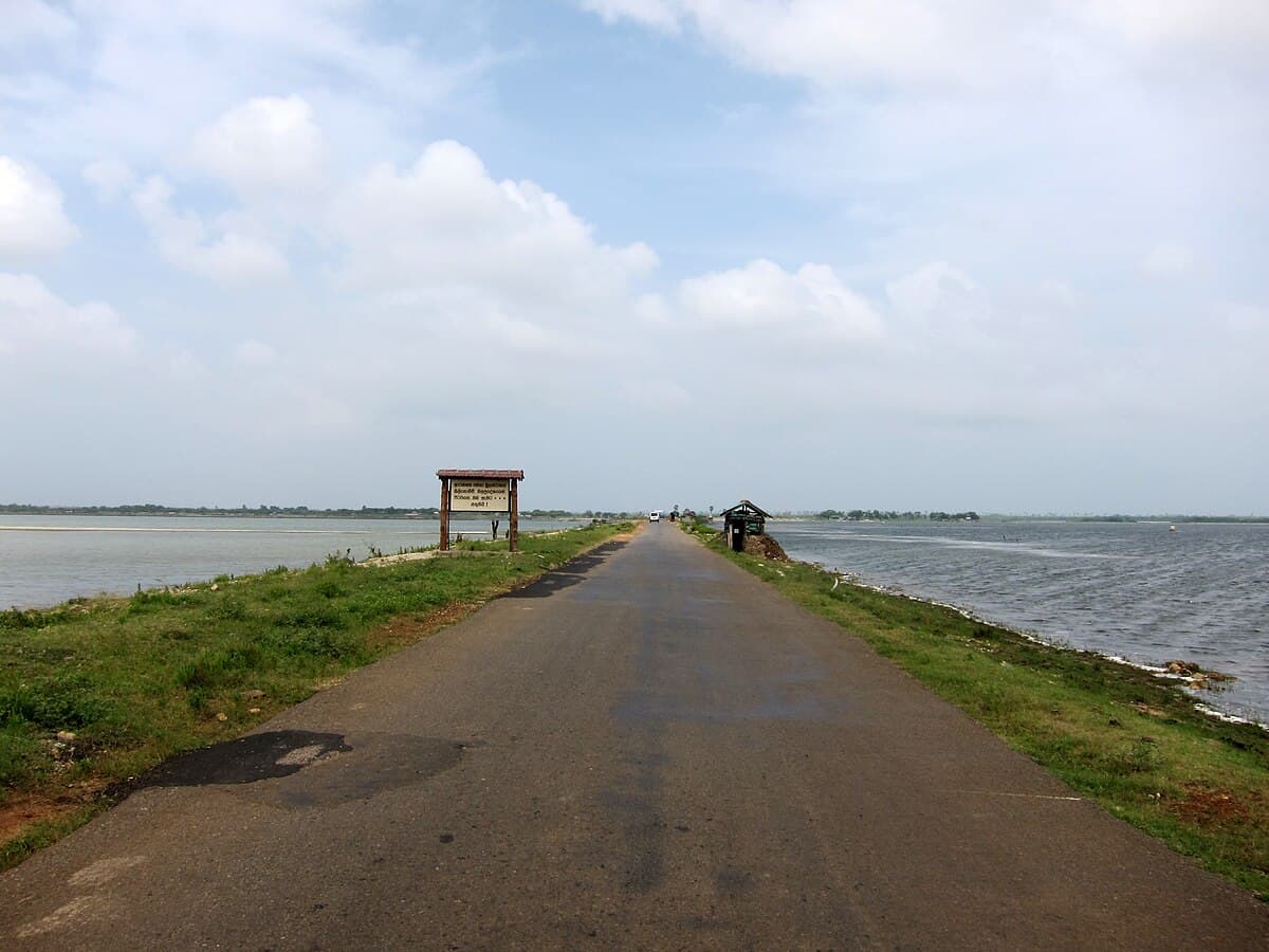 View of Elephant Pass, the strategic causeway