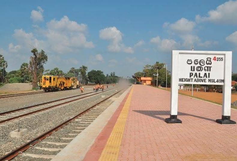 Train station rebuild in Pachchilaipalli